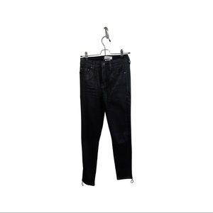 Pistols Cigarette Jeans High Rize Haze Side-zip Foreshadow Coated